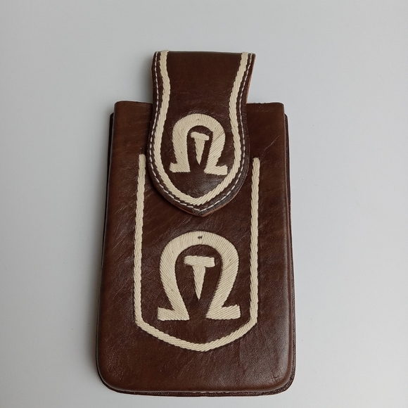 WESTERN LEATHER CELL PHONE CASE, FUNDA VAQUERA DE CUERO COWBOY RODEO PHONE CASE - Picture 1 of 7